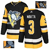 Penguins 3 Olli Maatta Black Glittery Edition Adidas Jersey,baseball caps,new era cap wholesale,wholesale hats