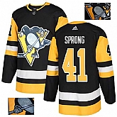 Penguins 41 Daniel Sprong Black Glittery Edition Adidas Jersey,baseball caps,new era cap wholesale,wholesale hats