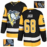 Penguins 68 Jaromir Jagr Black Glittery Edition Adidas Jersey,baseball caps,new era cap wholesale,wholesale hats