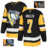 Penguins 7 Joe Mullen Black Glittery Edition Adidas Jersey,baseball caps,new era cap wholesale,wholesale hats