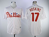 Phillies 17 Rhys Hoskins White Cool Base Baseball Jerseys,baseball caps,new era cap wholesale,wholesale hats