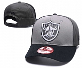 Raiders Fresh Logo Gray Peaked Adjustable Hat GS,baseball caps,new era cap wholesale,wholesale hats