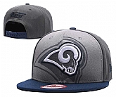 Rams Team Logo Gray Snapback Adjustable Hat GS,baseball caps,new era cap wholesale,wholesale hats