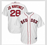 Red Sox 28 J.D. Martinez White Cool Base Jersey DingZhi,baseball caps,new era cap wholesale,wholesale hats