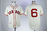 Red Sox 6 Johnny Pesky Cream 1946 Throwback Baseball Jerseys,baseball caps,new era cap wholesale,wholesale hats