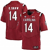 South Carolina Gamecocks 14 C.Shaw Red College Football Jersey DingZhi