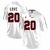 Stanford Cardinal 20 Bryce Love White College Football Jersey DingZhi,baseball caps,new era cap wholesale,wholesale hats