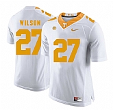 Tennessee Volunteers 27 Al Wilson White College Football Jersey DingZhi,baseball caps,new era cap wholesale,wholesale hats