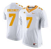 Tennessee Volunteers 7 Kenny Chesney White College Football Jersey DingZhi,baseball caps,new era cap wholesale,wholesale hats