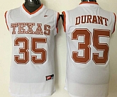 Texas Longhorns 35 Kevin Durant White College Basketball Jersey,baseball caps,new era cap wholesale,wholesale hats
