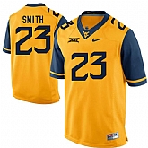 West Virginia Mountaineers 23 Geno Smith Gold College Football Jersey DingZhi,baseball caps,new era cap wholesale,wholesale hats