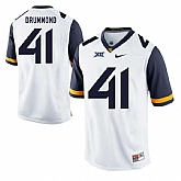 West Virginia Mountaineers 41 Elijah Drummond White College Football Jersey DingZhi,baseball caps,new era cap wholesale,wholesale hats