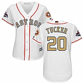 Women Astros #20 Preston Tucker White 2018 Gold Program Cool Base Jersey,baseball caps,new era cap wholesale,wholesale hats