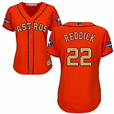 Women Astros #22 Josh Reddick Orange 2018 Gold Program Cool Base Jersey,baseball caps,new era cap wholesale,wholesale hats