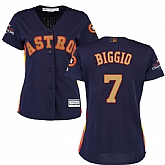 Women Astros #7 Craig Biggio Navy Gold Program Cool Base Jersey,baseball caps,new era cap wholesale,wholesale hats