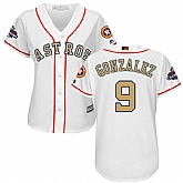 Women Astros #9 Marwin Gonzalez White 2018 Gold Program Cool Base Jersey,baseball caps,new era cap wholesale,wholesale hats