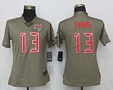 Women Nike Buccaneers 13 Mike Evans Olive Salute To Service Limited Jersey,baseball caps,new era cap wholesale,wholesale hats