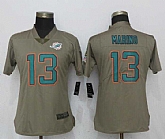 Women Nike Dolphins 13 Dan Marino Olive Salute To Service Limited Jersey,baseball caps,new era cap wholesale,wholesale hats