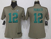 Women Nike Jets 12 Joe Namath Olive Salute To Service Limited Jersey,baseball caps,new era cap wholesale,wholesale hats