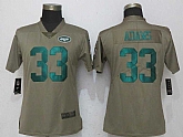 Women Nike Jets 33 Jamal Adams Olive Salute To Service Limited Jersey,baseball caps,new era cap wholesale,wholesale hats