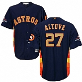 Youth Astros #27 Jose Altuve Navy 2018 Gold Program Cool Base Jersey,baseball caps,new era cap wholesale,wholesale hats