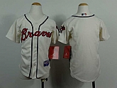 Youth Customized Braves Cream Jersey,baseball caps,new era cap wholesale,wholesale hats