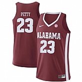 Alabama Crimson Tide 23 John Petty Red College Basketball Jersey Dzhi,baseball caps,new era cap wholesale,wholesale hats