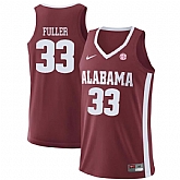 Alabama Crimson Tide 33 Landon Fuller Red College Basketball Jersey Dzhi,baseball caps,new era cap wholesale,wholesale hats