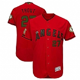 Angels 27 Mike Trout Red 2018 Memorial Day Flexbase Jersey,baseball caps,new era cap wholesale,wholesale hats