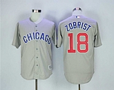 Cubs 18 Ben Zobrist Gray Road Cool Base Baseball Jerseys,baseball caps,new era cap wholesale,wholesale hats