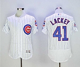 Cubs 41 John Lackey White Flexbase Baseball Jerseys,baseball caps,new era cap wholesale,wholesale hats