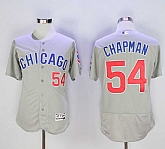 Cubs 54 Aroldis Chapman Gray Flexbase Baseball Jerseys,baseball caps,new era cap wholesale,wholesale hats