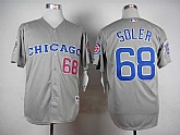 Cubs 68 Jorge Soler Gray Throwback Baseball Jerseys,baseball caps,new era cap wholesale,wholesale hats
