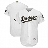 Dodgers Blank White 2018 Memorial Day Flexbase Jersey,baseball caps,new era cap wholesale,wholesale hats