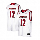 Louisville Cardinals 12 Jacob Redding White College Basketball Jersey Dzhi,baseball caps,new era cap wholesale,wholesale hats