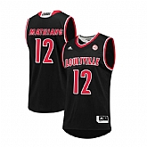 Louisville Cardinals 12 Mangok Mathiang Black College Basketball Jersey Dzhi,baseball caps,new era cap wholesale,wholesale hats