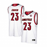 Louisville Cardinals 23 Steven Enoch White College Basketball Jersey Dzhi,baseball caps,new era cap wholesale,wholesale hats