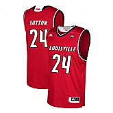 Louisville Cardinals 24 Dwayne Sutton Red College Basketball Jersey Dzhi,baseball caps,new era cap wholesale,wholesale hats
