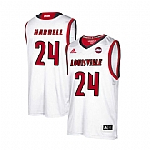 Louisville Cardinals 24 Montrezl Harrell White College Basketball Jersey Dzhi,baseball caps,new era cap wholesale,wholesale hats
