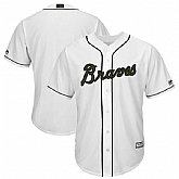 Men's Customized Braves Any Name & Number White 2018 Memorial Day Cool Base Jersey,baseball caps,new era cap wholesale,wholesale hats