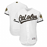 Men's Customized Orioles Any Name & Number White 2018 Memorial Day Flexbase Jersey,baseball caps,new era cap wholesale,wholesale hats