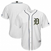 Men's Customized Tigers Any Name & Number White 2018 Memorial Day Cool Base Jersey,baseball caps,new era cap wholesale,wholesale hats