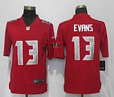 Nike Buccaneers 13 Mike Evans Red Color Rush Limited Jersey,baseball caps,new era cap wholesale,wholesale hats