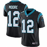 Nike Carolina Panthers #12 DJ Moore Black NFL Vapor Untouchable Player Limited Jersey,baseball caps,new era cap wholesale,wholesale hats