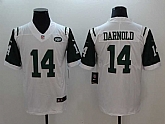 Nike Jets 14 Sam Darnold White Vapor Untouchable Player Limited Jersey,baseball caps,new era cap wholesale,wholesale hats