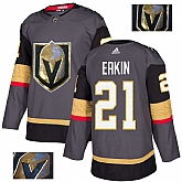 Vegas Golden Knights 21 Cody Eakin Gray With Special Glittery Logo Adidas Jersey,baseball caps,new era cap wholesale,wholesale hats