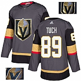 Vegas Golden Knights 89 Alex Tuch Gray With Special Glittery Logo Adidas Jersey,baseball caps,new era cap wholesale,wholesale hats