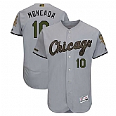 White Sox 10 Yoan Moncada Gray 2018 Memorial Day Flexbase Jersey,baseball caps,new era cap wholesale,wholesale hats