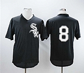 White Sox 8 Bo Jackson Black Throwback BP Baseball Jerseys,baseball caps,new era cap wholesale,wholesale hats