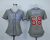 Women Cubs 68 Jorge Soler Gray Baseball Jerseys,baseball caps,new era cap wholesale,wholesale hats